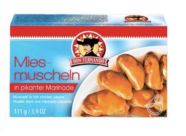 Мідії в гострому соусі Don Fernando Mussels in hot pikted sauce 111г